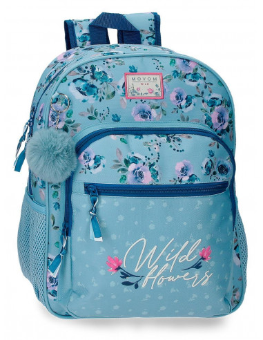 MOCHILA 38CM MOVOM WILD FLOWERS